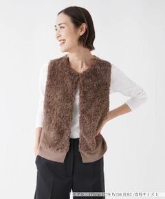 NEMIKA / ネミカ テーラードジャケット | ボア切替ニットベスト【NEMIKA】