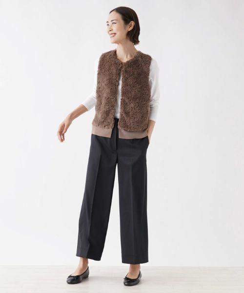 NEMIKA / ネミカ テーラードジャケット | ボア切替ニットベスト【NEMIKA】 | 詳細12