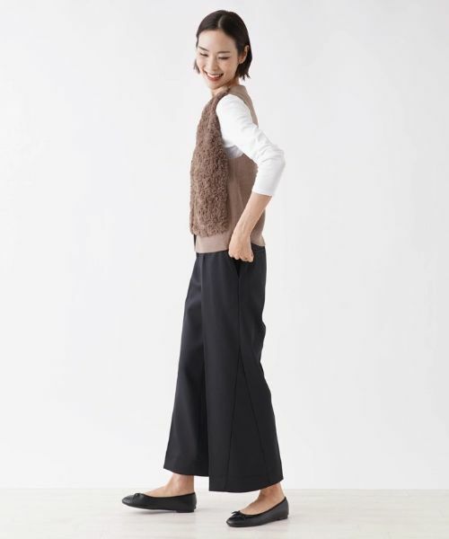 NEMIKA / ネミカ テーラードジャケット | ボア切替ニットベスト【NEMIKA】 | 詳細13