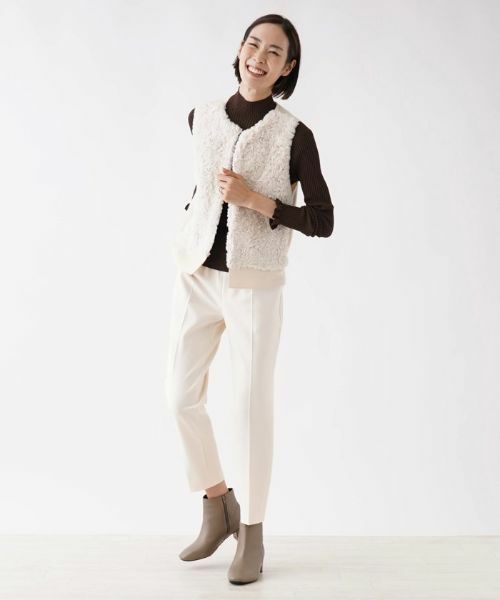 NEMIKA / ネミカ テーラードジャケット | ボア切替ニットベスト【NEMIKA】 | 詳細15