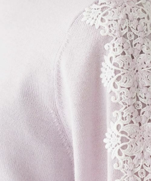 NEMIKA / ネミカ ニット・セーター | レーススリーブクルーネックニット【NEMIKA】 | 詳細13