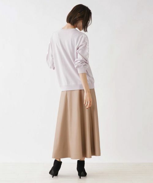 NEMIKA / ネミカ ニット・セーター | レーススリーブクルーネックニット【NEMIKA】 | 詳細6