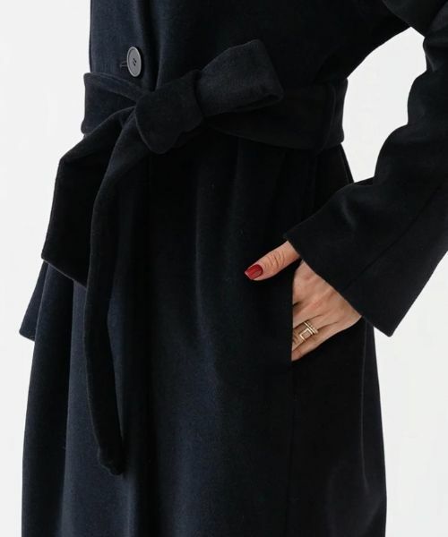 NEMIKA / ネミカ その他アウター | 【DRAWELL】ベルテッドノーカラーコート | 詳細10