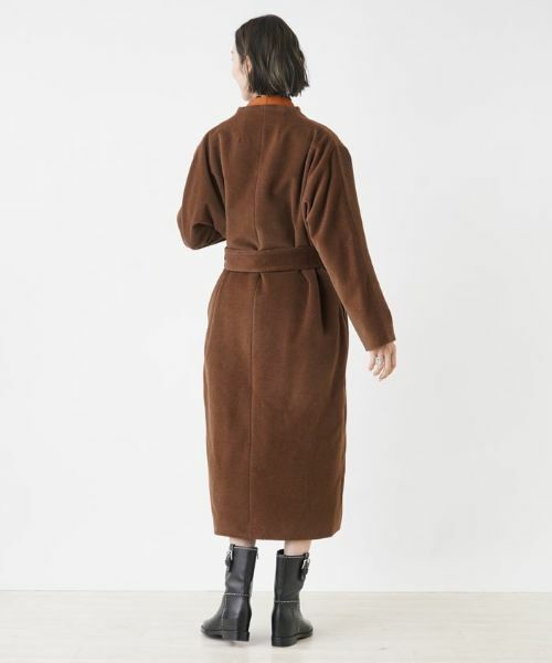 NEMIKA / ネミカ その他アウター | 【DRAWELL】ベルテッドノーカラーコート | 詳細16