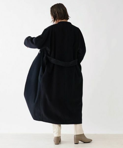 NEMIKA / ネミカ その他アウター | 【DRAWELL】ベルテッドノーカラーコート | 詳細3