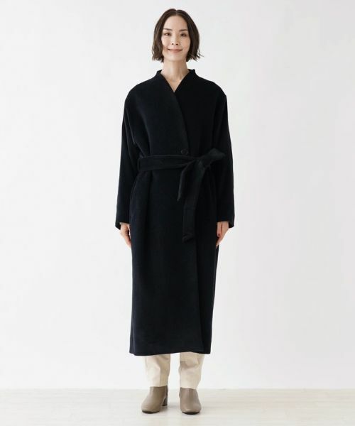 NEMIKA / ネミカ その他アウター | 【DRAWELL】ベルテッドノーカラーコート | 詳細4