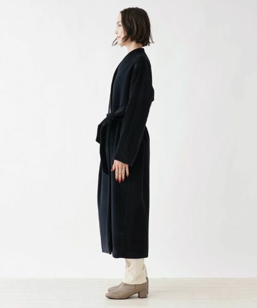 NEMIKA / ネミカ その他アウター | 【DRAWELL】ベルテッドノーカラーコート | 詳細5