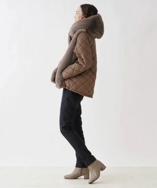 NEMIKA / ネミカ テーラードジャケット | 異素材切替フーデッドジャケット【Bona Rinata】 | 詳細2