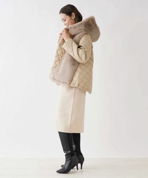 NEMIKA / ネミカ テーラードジャケット | 異素材切替フーデッドジャケット【Bona Rinata】 | 詳細5