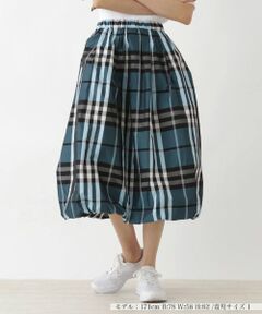 NEMIKA / ネミカ ミニ・ひざ丈スカート | チェックバルーンスカート【NEMIKA】