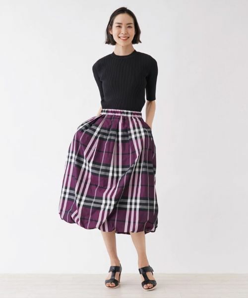 NEMIKA / ネミカ ミニ・ひざ丈スカート | チェックバルーンスカート【NEMIKA】 | 詳細12