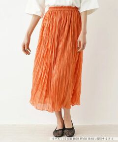 NEMIKA / ネミカ ロング・マキシ丈スカート | ランダムプリーツロングスカート