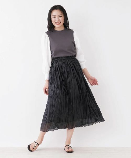 NEMIKA / ネミカ ロング・マキシ丈スカート | ランダムプリーツロングスカート | 詳細11