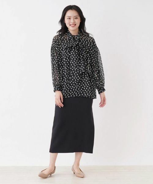 NEMIKA / ネミカ シャツ・ブラウス | プリントボウタイブラウス【NEMIKA】 | 詳細1