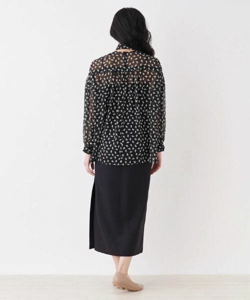 NEMIKA / ネミカ シャツ・ブラウス | プリントボウタイブラウス【NEMIKA】 | 詳細3