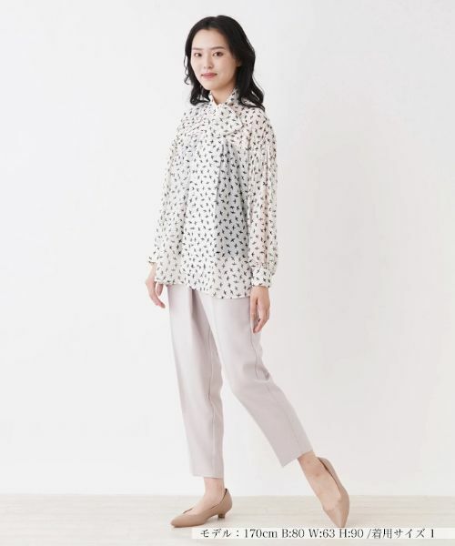 NEMIKA / ネミカ シャツ・ブラウス | プリントボウタイブラウス【NEMIKA】 | 詳細4