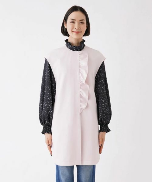 NEMIKA / ネミカ テーラードジャケット | 【セレモニー】フリルロングベスト【NEMIKA】 | 詳細13