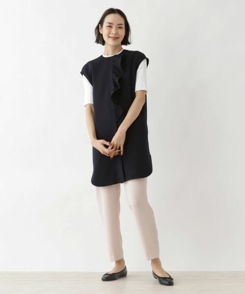 NEMIKA / ネミカ テーラードジャケット | 【セレモニー】フリルロングベスト【NEMIKA】 | 詳細4