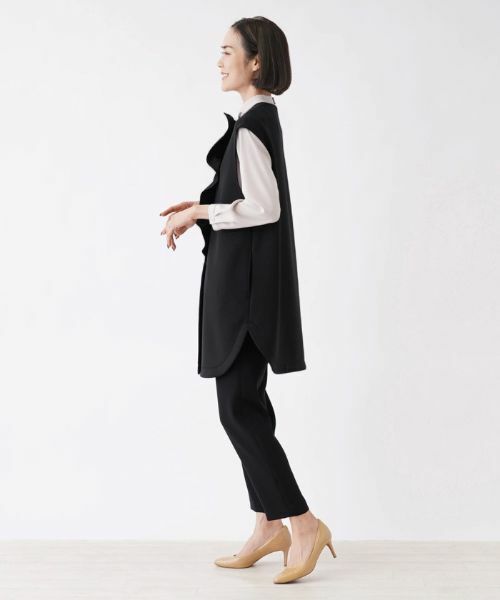 NEMIKA / ネミカ テーラードジャケット | 【セレモニー】フリルロングベスト【NEMIKA】 | 詳細8