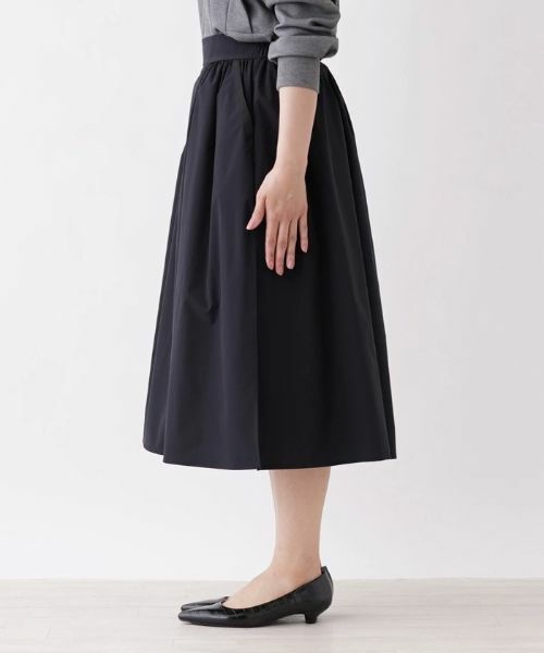 NEMIKA / ネミカ ミニ・ひざ丈スカート | 異素材切替スリットフレアスカート【NEMIKA】 | 詳細5