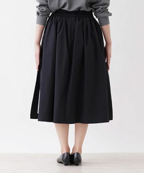 NEMIKA / ネミカ ミニ・ひざ丈スカート | 異素材切替スリットフレアスカート【NEMIKA】 | 詳細6