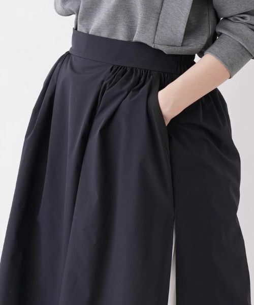 NEMIKA / ネミカ ミニ・ひざ丈スカート | 異素材切替スリットフレアスカート【NEMIKA】 | 詳細7