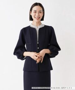 NEMIKA / ネミカ テーラードジャケット | 【セレモニー】ノーカラージャケット【NEMIKA】