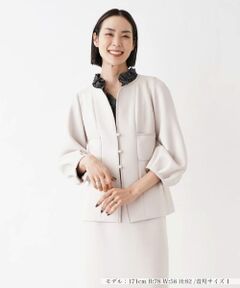 NEMIKA / ネミカ テーラードジャケット | 【セレモニー】ノーカラージャケット【NEMIKA】