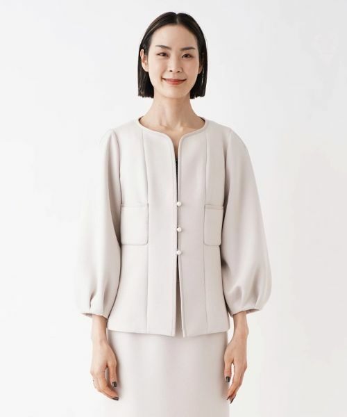 NEMIKA / ネミカ テーラードジャケット | 【セレモニー】ノーカラージャケット【NEMIKA】 | 詳細10