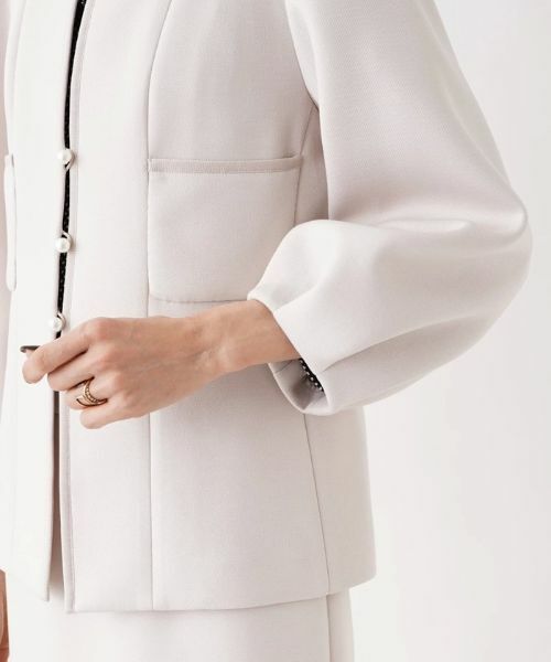 NEMIKA / ネミカ テーラードジャケット | 【セレモニー】ノーカラージャケット【NEMIKA】 | 詳細15