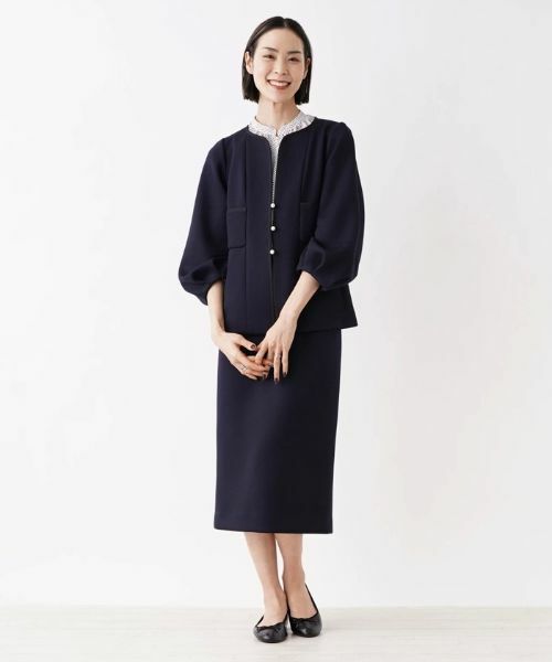 NEMIKA / ネミカ テーラードジャケット | 【セレモニー】ノーカラージャケット【NEMIKA】 | 詳細4