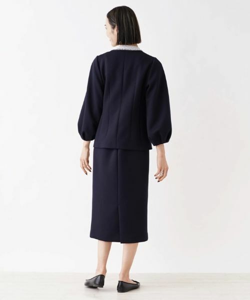 NEMIKA / ネミカ テーラードジャケット | 【セレモニー】ノーカラージャケット【NEMIKA】 | 詳細6
