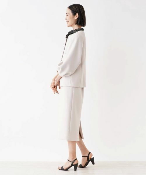 NEMIKA / ネミカ テーラードジャケット | 【セレモニー】ノーカラージャケット【NEMIKA】 | 詳細8