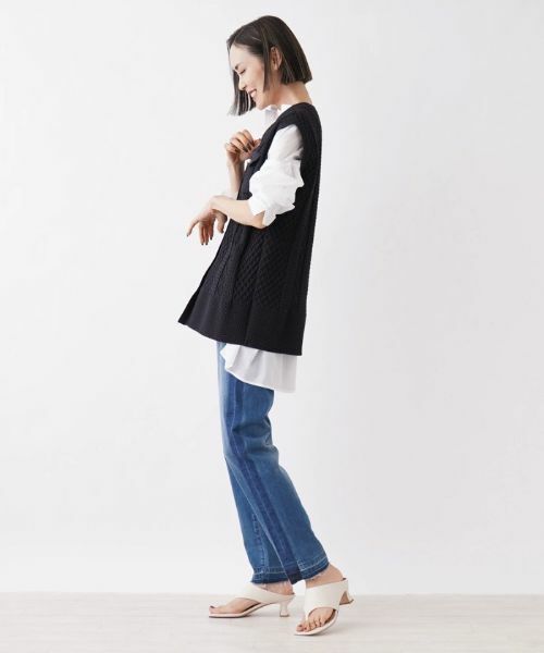 NEMIKA / ネミカ テーラードジャケット | ケーブル柄ニットベスト【NEMIKA】 | 詳細13