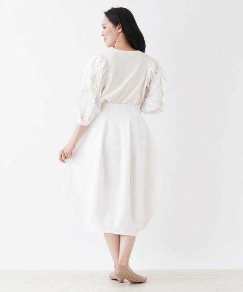 NEMIKA / ネミカ ミニ・ひざ丈スカート | コクーンニットスカート | 詳細3