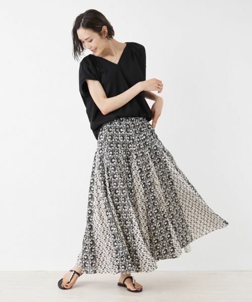 NEMIKA / ネミカ ミニ・ひざ丈スカート | ボタニカル柄ロングスカート【ne Quittez pas】 | 詳細2