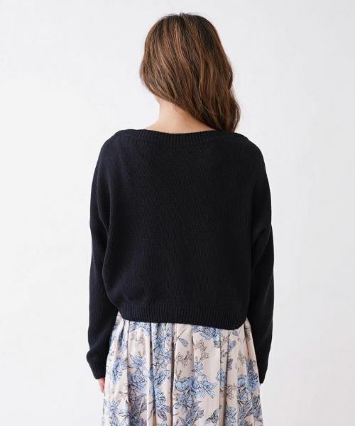 NEMIKA / ネミカ ニット・セーター | シルクボートネックニット【SCAGLIONE】 | 詳細6