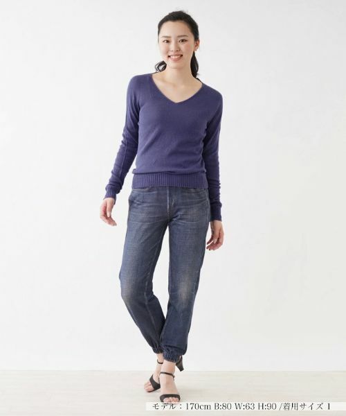 NEMIKA / ネミカ カーディガン・ボレロ | シルクVネックニットプルオーバー【SCAGLIONE】 | 詳細10