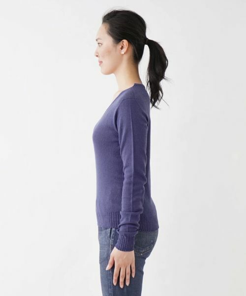 NEMIKA / ネミカ カーディガン・ボレロ | シルクVネックニットプルオーバー【SCAGLIONE】 | 詳細14