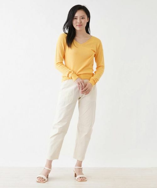 NEMIKA / ネミカ カーディガン・ボレロ | シルクVネックニットプルオーバー【SCAGLIONE】 | 詳細4