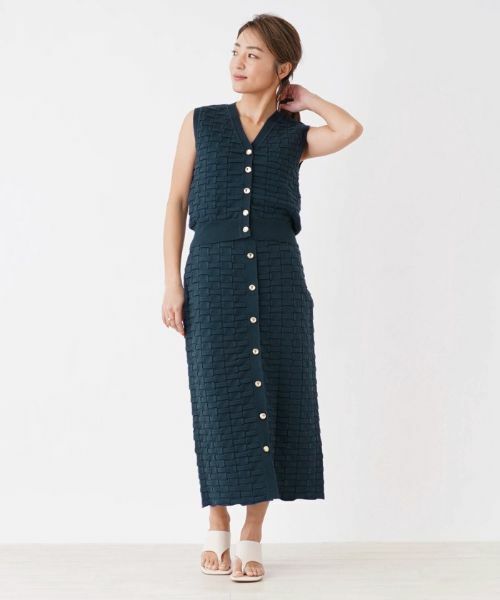 NEMIKA / ネミカ テーラードジャケット | Vネックニットベスト【trazzo donna】 | 詳細15