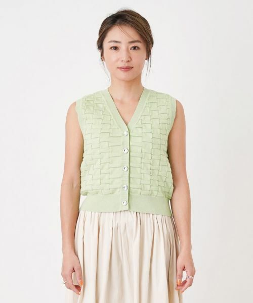 NEMIKA / ネミカ テーラードジャケット | Vネックニットベスト【trazzo donna】 | 詳細4