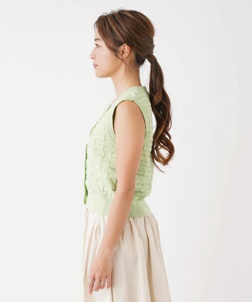 NEMIKA / ネミカ テーラードジャケット | Vネックニットベスト【trazzo donna】 | 詳細5