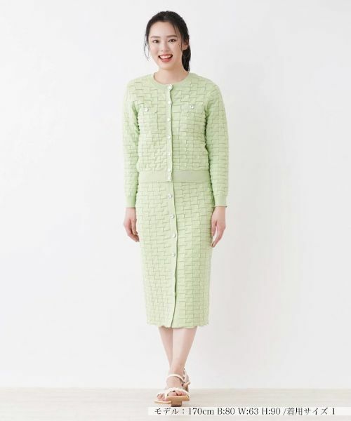 NEMIKA / ネミカ ミニ・ひざ丈スカート | 【セットアップ対応商品】ニットタイトスカート【trazzo donna】 | 詳細1