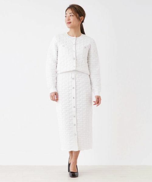 NEMIKA / ネミカ ミニ・ひざ丈スカート | 【セットアップ対応商品】ニットタイトスカート【trazzo donna】 | 詳細10