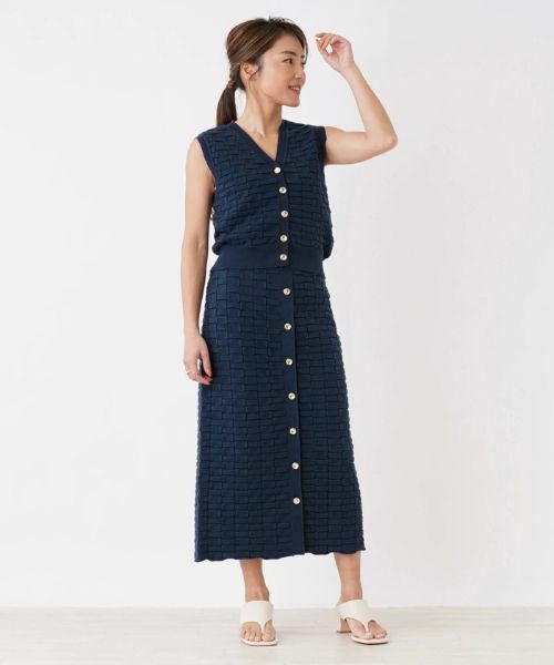 NEMIKA / ネミカ ミニ・ひざ丈スカート | 【セットアップ対応商品】ニットタイトスカート【trazzo donna】 | 詳細15