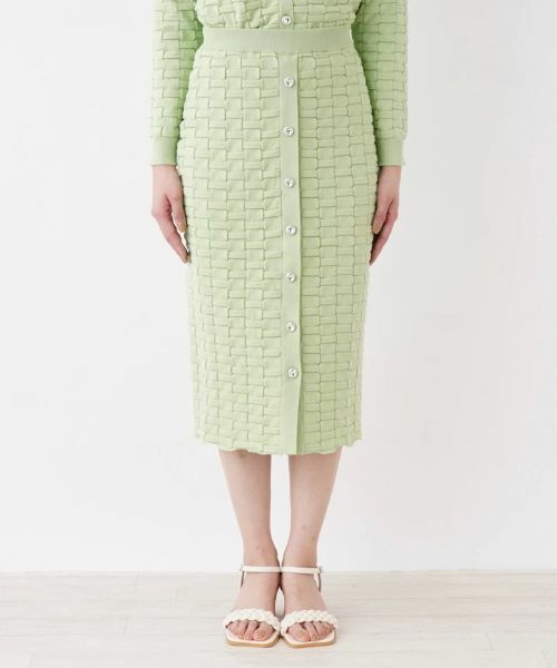 NEMIKA / ネミカ ミニ・ひざ丈スカート | 【セットアップ対応商品】ニットタイトスカート【trazzo donna】 | 詳細4