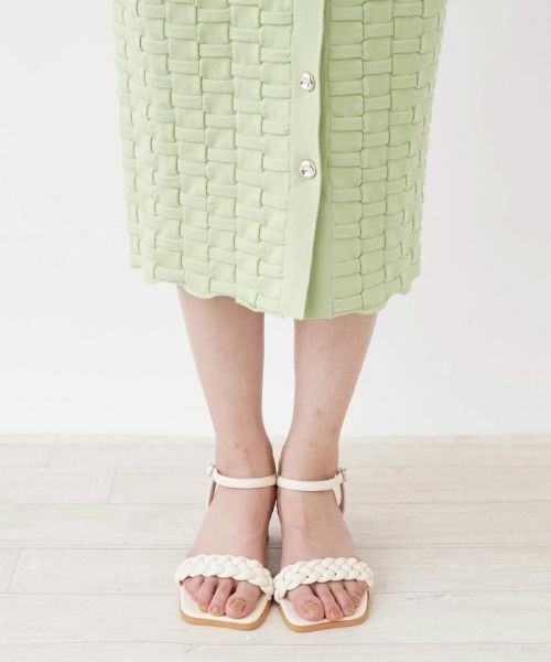 NEMIKA / ネミカ ミニ・ひざ丈スカート | 【セットアップ対応商品】ニットタイトスカート【trazzo donna】 | 詳細8