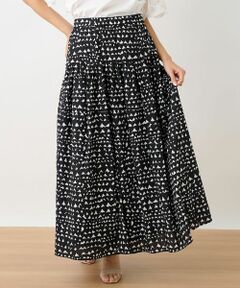 NEMIKA / ネミカ ミニ・ひざ丈スカート | プリントロングスカート【NEMIKA】