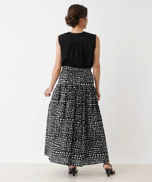 NEMIKA / ネミカ ミニ・ひざ丈スカート | プリントロングスカート【NEMIKA】 | 詳細3